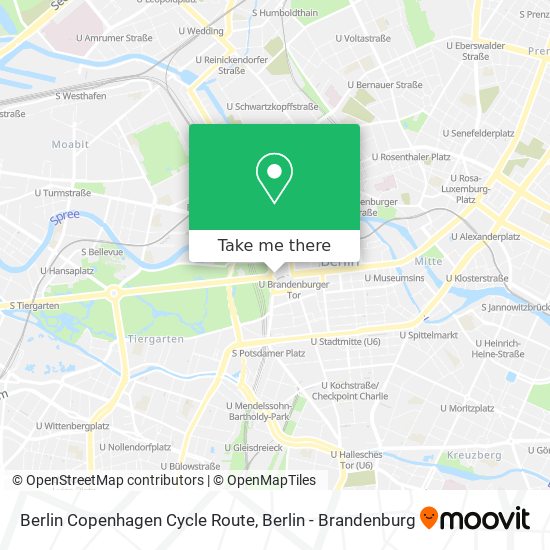 Berlin Copenhagen Cycle Route map