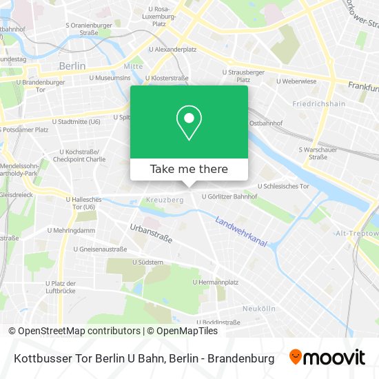 Kottbusser Tor Berlin U Bahn map