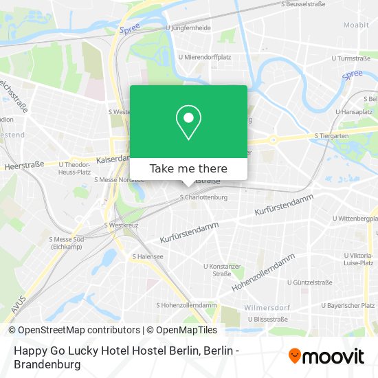 Happy Go Lucky Hotel Hostel Berlin map