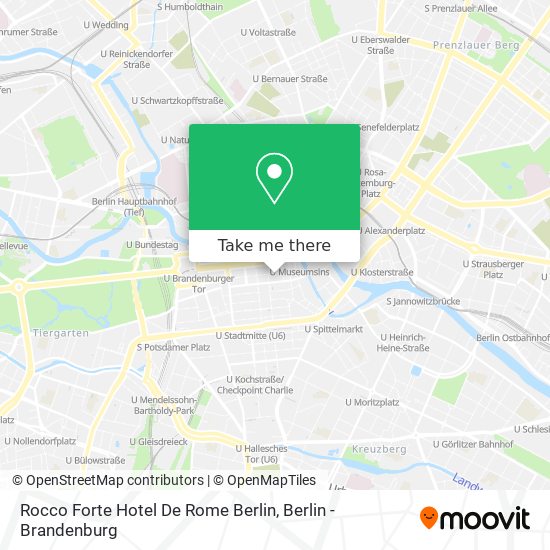 Карта Rocco Forte Hotel De Rome Berlin