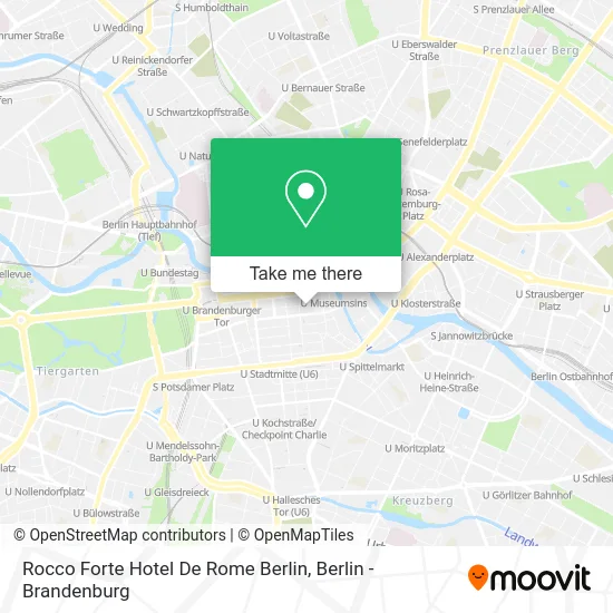Rocco Forte Hotel De Rome Berlin map