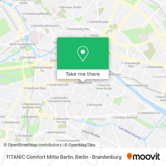 Карта TITANIC Comfort Mitte Berlin