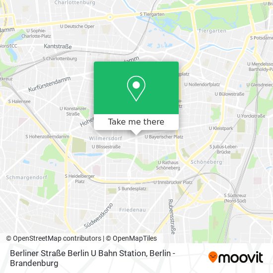 Карта Berliner Straße Berlin U Bahn Station