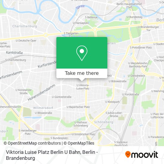 Карта Viktoria Luise Platz Berlin U Bahn