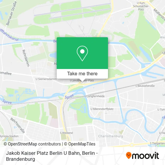 Карта Jakob Kaiser Platz Berlin U Bahn