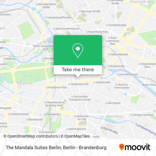 The Mandala Suites Berlin map