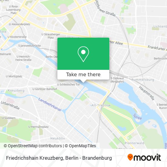 Карта Friedrichshain Kreuzberg