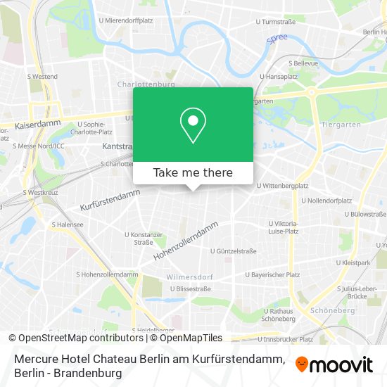 Mercure Hotel Chateau Berlin am Kurfürstendamm map