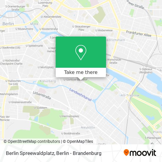 Berlin Spreewaldplatz map
