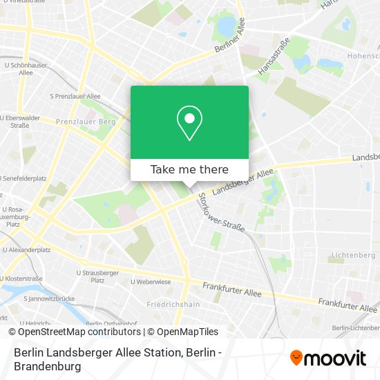 Berlin Landsberger Allee Station map