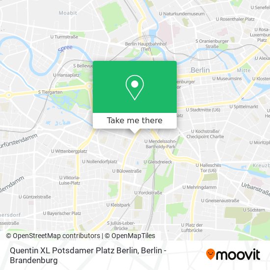 Карта Quentin XL Potsdamer Platz Berlin
