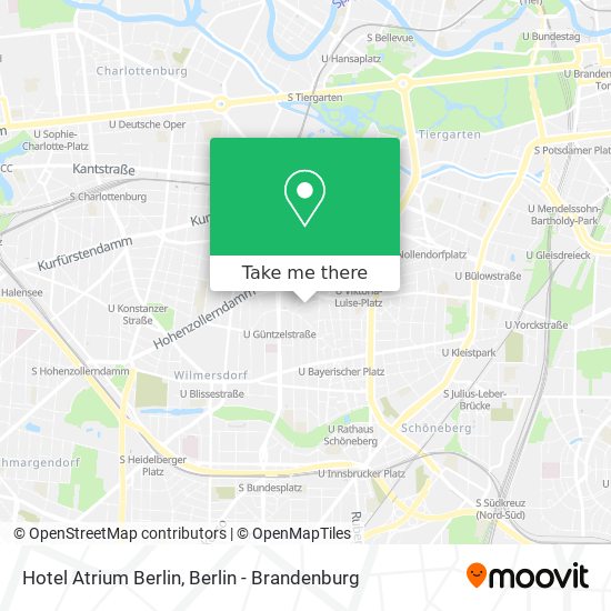 Hotel Atrium Berlin map