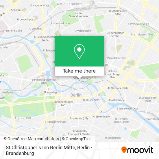 St Christopher s Inn Berlin Mitte map