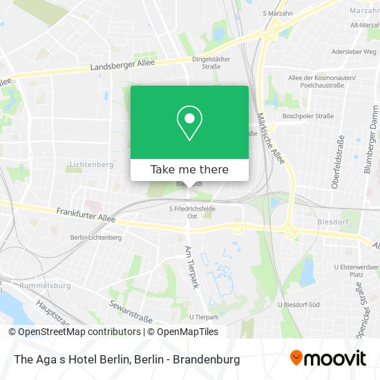 The Aga s Hotel Berlin map