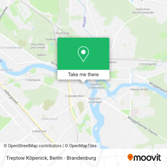 Карта Treptow Köpenick