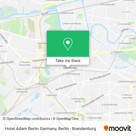 Hotel Adam Berlin Germany map