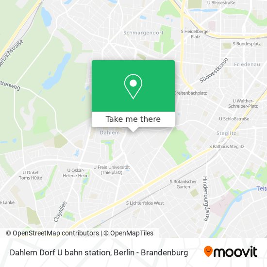 Dahlem Dorf U bahn station map