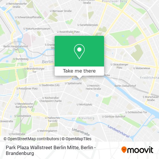 Park Plaza Wallstreet Berlin Mitte map