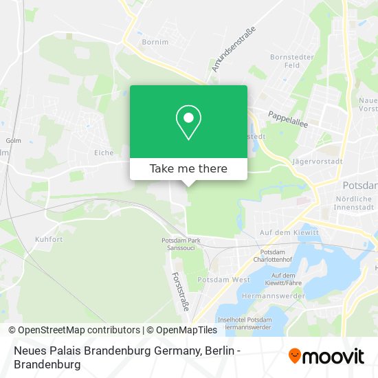 Neues Palais Brandenburg Germany map