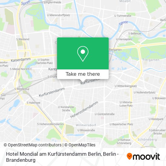 Hotel Mondial am Kurfürstendamm Berlin map