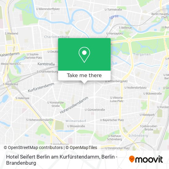 Hotel Seifert Berlin am Kurfürstendamm map