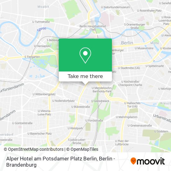 Alper Hotel am Potsdamer Platz Berlin map