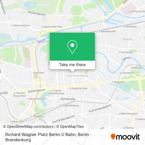 Карта Richard Wagner Platz Berlin U Bahn
