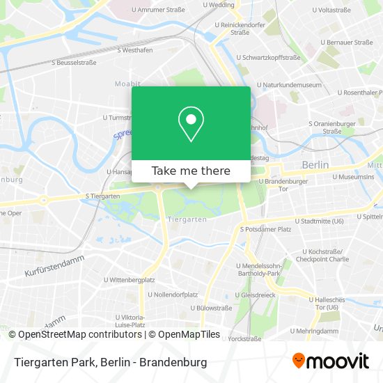 Tiergarten Park map