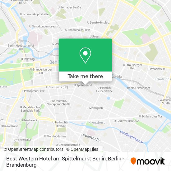 Best Western Hotel am Spittelmarkt Berlin map
