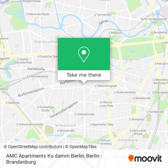 Карта AMC Apartments Ku damm Berlin