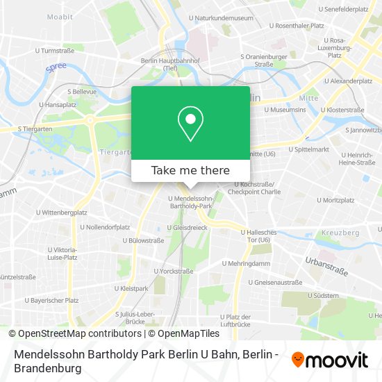 Mendelssohn Bartholdy Park Berlin U Bahn map