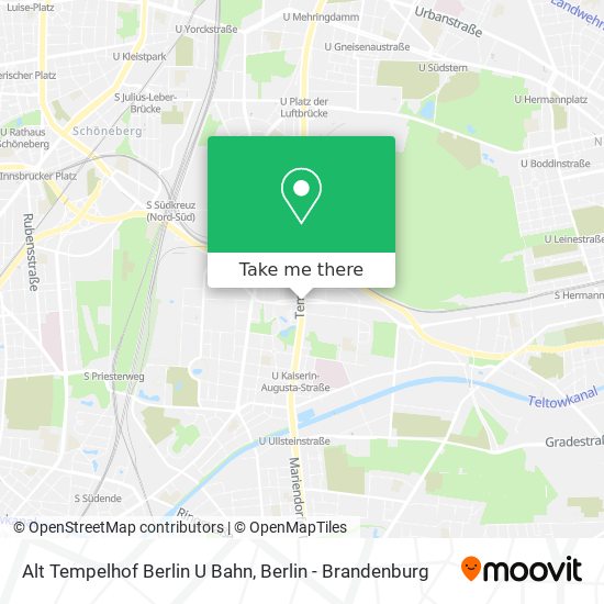 Alt Tempelhof Berlin U Bahn map