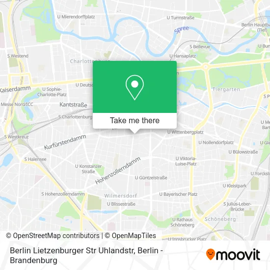 Карта Berlin Lietzenburger Str Uhlandstr
