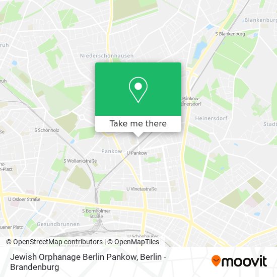 Jewish Orphanage Berlin Pankow map