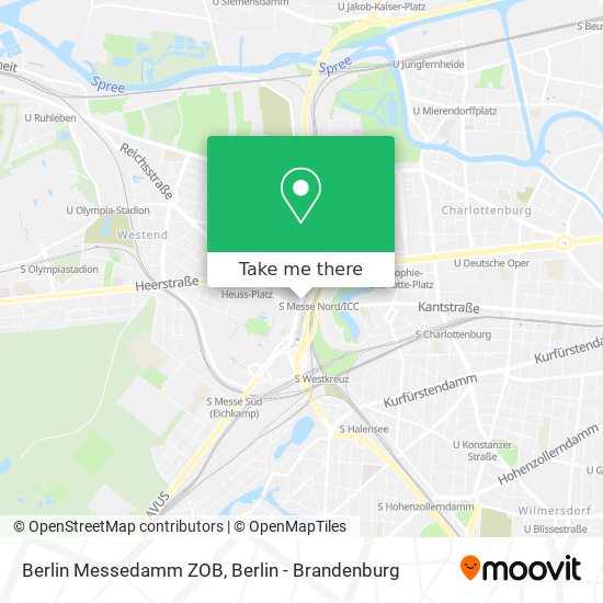Berlin Messedamm ZOB map
