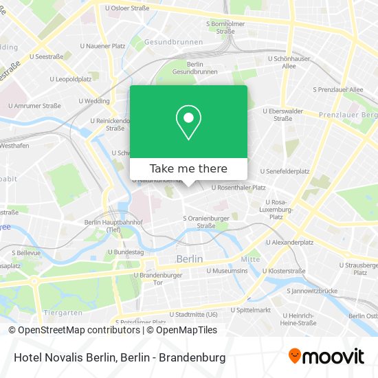 Карта Hotel Novalis Berlin