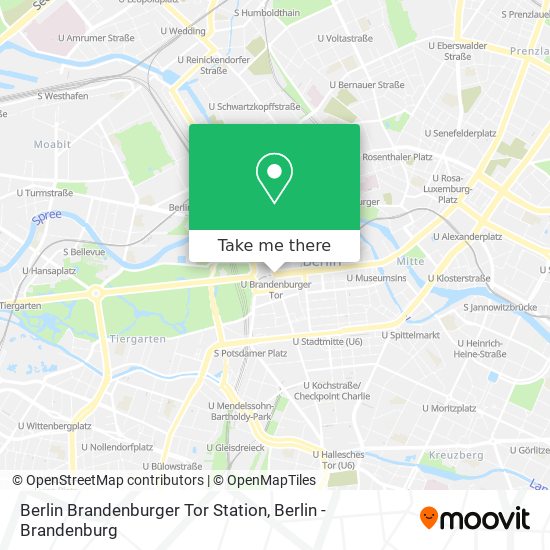 Berlin Brandenburger Tor Station map