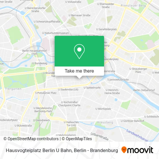 Карта Hausvogteiplatz Berlin U Bahn