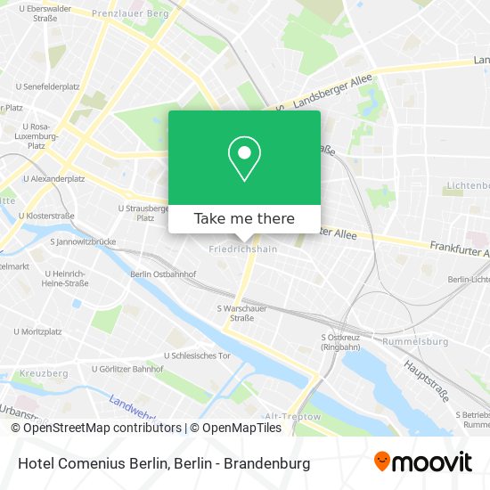 Карта Hotel Comenius Berlin