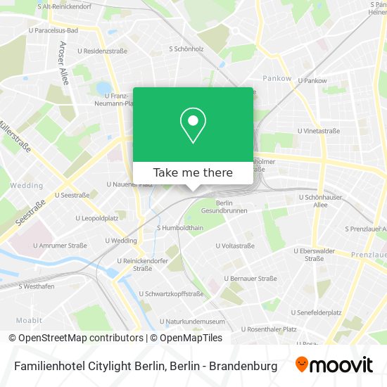 Карта Familienhotel Citylight Berlin
