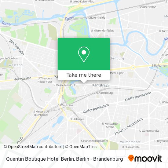 Quentin Boutique Hotel Berlin map