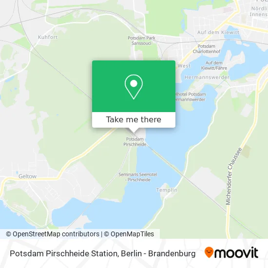 Potsdam Pirschheide Station map