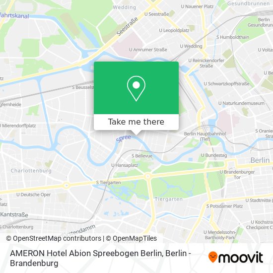 Карта AMERON Hotel Abion Spreebogen Berlin