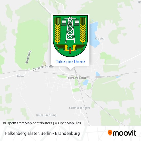 Falkenberg Elster map