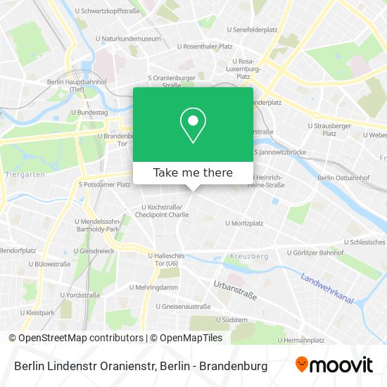 Berlin Lindenstr Oranienstr map