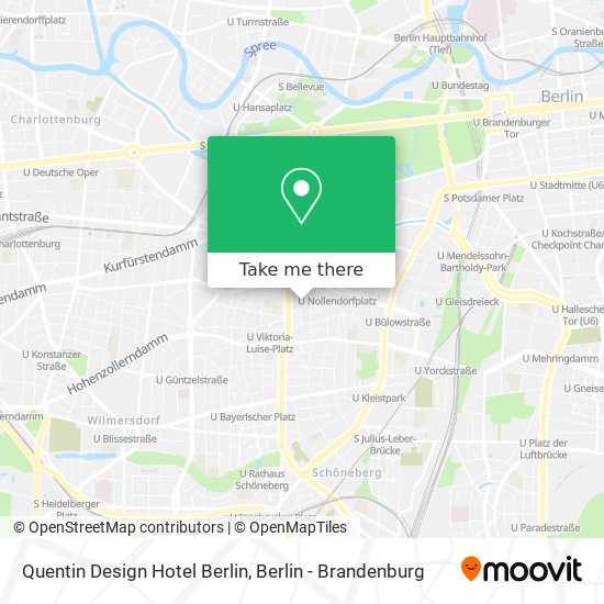 Quentin Design Hotel Berlin map