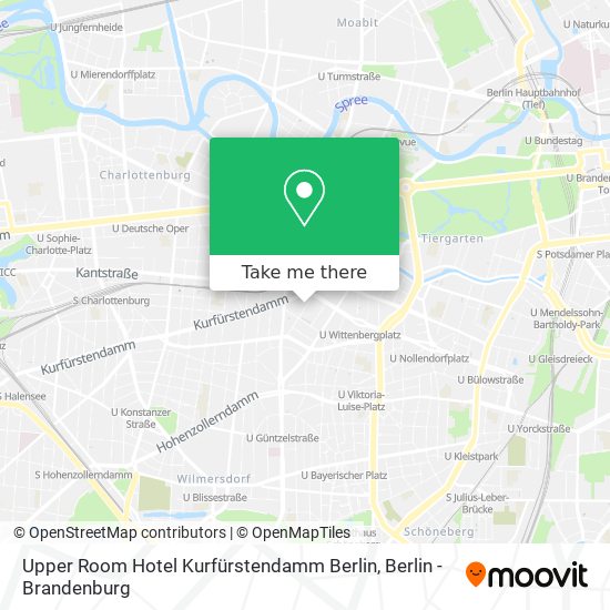 Upper Room Hotel Kurfürstendamm Berlin map
