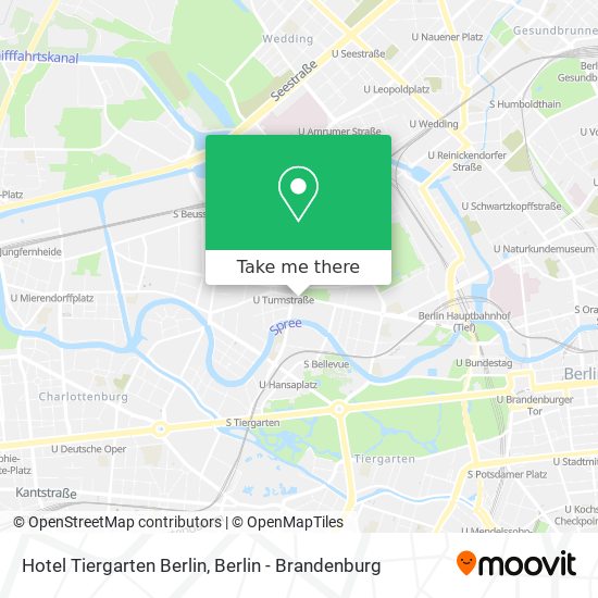 Карта Hotel Tiergarten Berlin