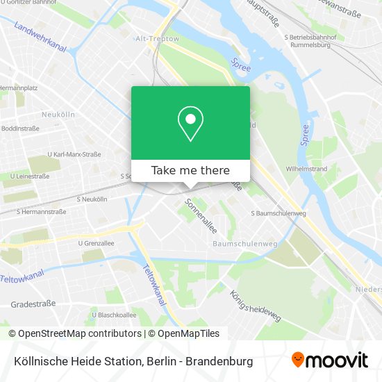 Köllnische Heide Station map