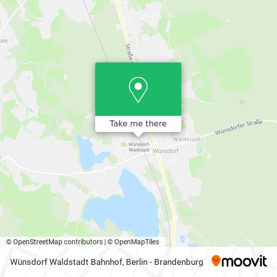 Wünsdorf Waldstadt Bahnhof map